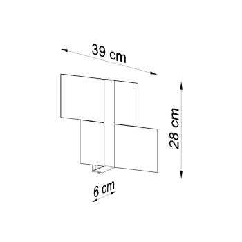 Fali lámpa MASSIMO króm 2x40W G9 Sollux Lighting