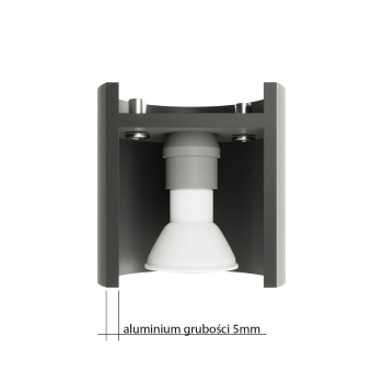 Fali lámpa ORBIS 2 fekete 2x40W G9 Sollux Lighting