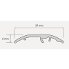 All-in-One alumínium profil 37mm/0.93m Arctic Day Oak