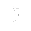 PVC habszalag Alpha 60mm 2.2m fekete