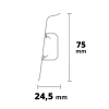 SG75 2.2m lábazati szegélyléc Macadamia Elm