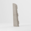 Stopper bal+jobb SG75 lábazati szegélyléchez Arctic Oak