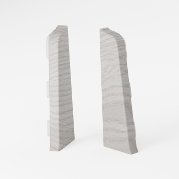 Stopper bal+jobb SG75 lábazati szegélyléchez Arctic Oak