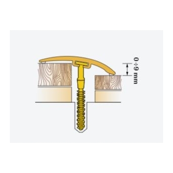 Cirrus PVC 42/0,93m Rustic Oak párkányprofil
