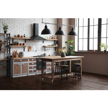 SPC WOOD Rustic Oak padlólemez
