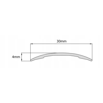 Stratus küszöbprofil SH30 Hole /0.93m eloxált