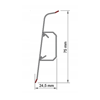 SG75 2.2m Windsor tölgy lábazati szegélyléc