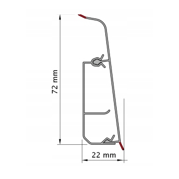 Lima 2.5m ciprus réz tölgy lábazat Lima 2.5m Ciprus réz tölgy