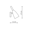 Fali lámpa SOLIN fehér 1x40W E14 Light Prestige 1x40W E14