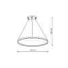 RING M fekete 1xLED CCT függőlámpa Light Prestige