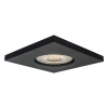 LAGOS négyzet alakú fekete 1x50W GU10 IP65 Light Prestige beépíthető lámpatest