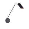 Fali lámpa meghosszabbított karral FUTURO fekete 1x35W GU10 Light Prestige