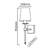 Fali lámpa CASOLI króm 1x40W E14 Light Prestige 1x40W E14