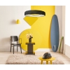 REUS függőlámpa fekete 1x36W LED fény Prestige