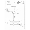 DORADO fekete 6x40W G9 mennyezeti lámpa Light Prestige