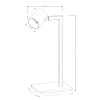 SNOW íróasztali lámpa fekete 1x50W GU10 Light Prestige