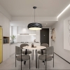 REUS függőlámpa fekete 3x40W E27 Light Prestige fekete fény