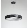 REUS függőlámpa fekete 1x36W LED fény Prestige