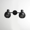 REUS mennyezeti lámpa fekete 2x40W E14 Light Prestige