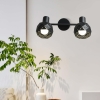 REUS mennyezeti lámpa fekete 2x40W E14 Light Prestige