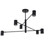 SNOW fekete 6x50W GU10 mennyezeti lámpa Light Prestige