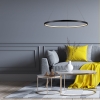 RING S fekete 1xLED 4000K függesztéklámpa Light Prestige