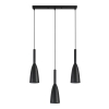 SOLIN függőlámpa fekete 3x60W E27 Light Prestige fekete fény