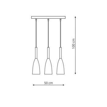 SOLIN függőlámpa fehér 3x60W E27 Light Prestige fehér fény