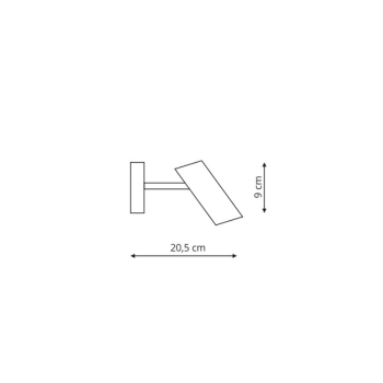 Fali lámpa FUTURO fehér 1x35W GU10 Light Prestige fehér fali lámpa