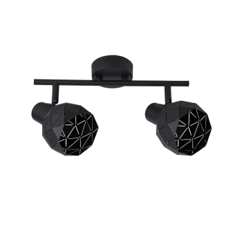 REUS mennyezeti lámpa fekete 2x40W E14 Light Prestige