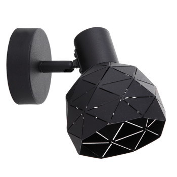REUS spotlámpa fekete 1x40W E14 Light Prestige fényszóró