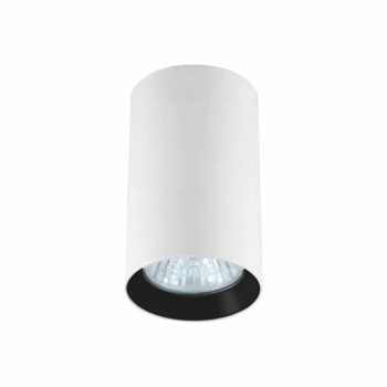 MANACOR felszíni lámpatest fehér/fekete 1x50W GU10 9 cm-es Light Prestige lámpa