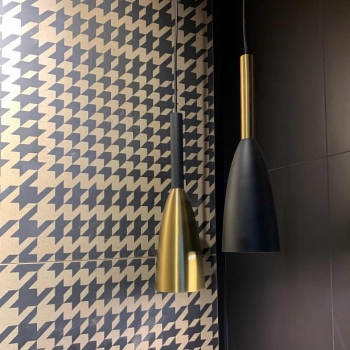 SOLIN fekete-arany 3x60W E27 függesztéklámpa Light Prestige