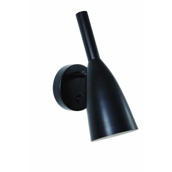 Fali lámpa SOLIN fekete 1x40W E14 Light Prestige fali lámpa