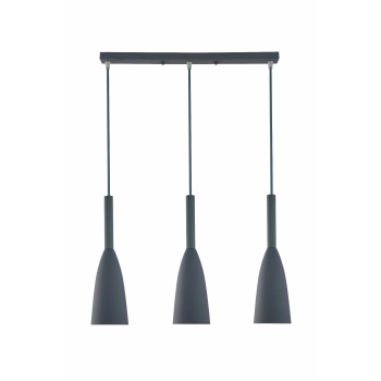 SOLIN függőlámpa szürke 3x60W E27 Light Prestige szürke fény