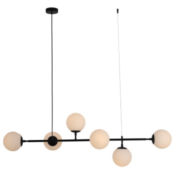 ALISA függőlámpa fekete 6x40W E14 Light Prestige