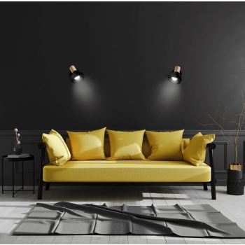 Fali lámpa AREZZO fekete 1x40W E14 Light Prestige