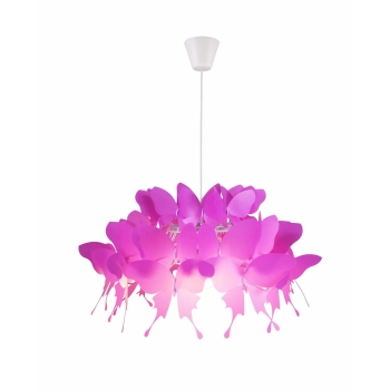 FARFALLA függőlámpa sötét rózsaszín 1x60W E27 Light Prestige