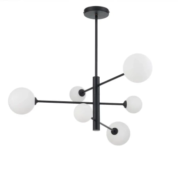 DORADO fekete 6x40W G9 függesztéklámpa Light Prestige