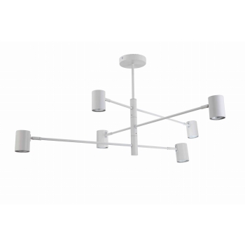 SNOW mennyezeti lámpa fehér 6x50W GU10 fény Prestige
