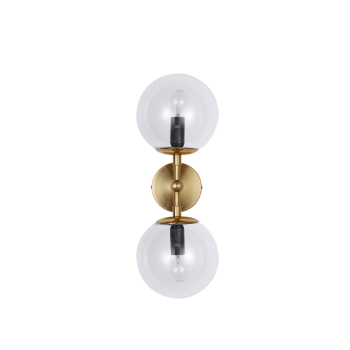 Fali lámpa DORADO arany átlátszó 2x40W E14 Light Prestige