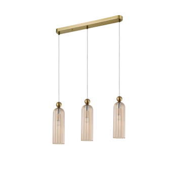 PIEGA borostyán 3x40W E14 függőlámpa Light Prestige
