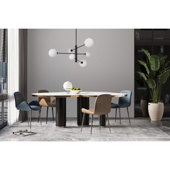 DORADO fekete 6x40W G9 függesztéklámpa Light Prestige