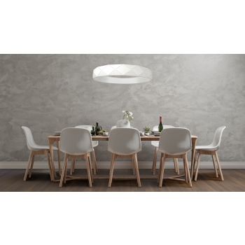 REUS függőlámpa fehér 1x36W LED fény Prestige