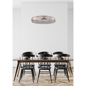 REUS arany 1x36W LED-es függőlámpa Light Prestige