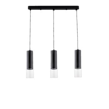 MANACOR függőlámpa fekete 3x50W GU10 Light Prestige fény