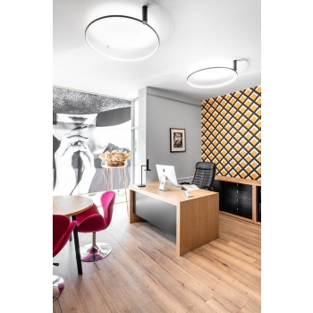 Plafond RING S fekete 1xLED CCT Light Prestige fényszóró