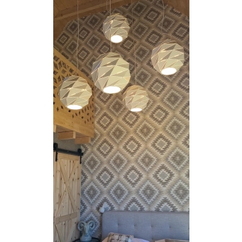 REUS függőlámpa fehér gömb 3x40W E27 Light Prestige