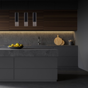 MANACOR fekete 1x50W GU10 függesztéklámpa Light Prestige