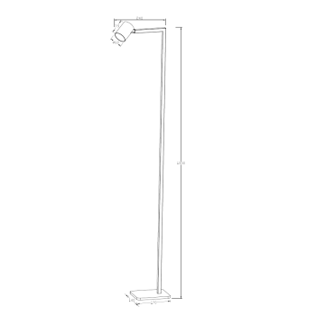 SNOW állólámpa fekete 1x50W GU10 Light Prestige fény